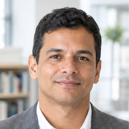 Retrato fictício gerado por IA: Rafael Nogueira